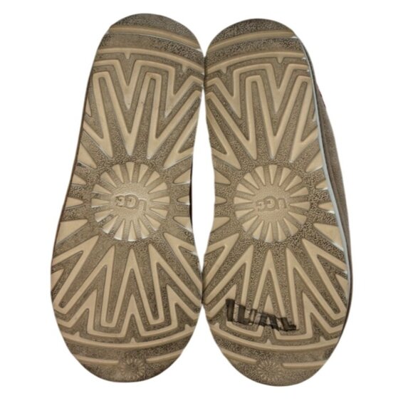 UGG Tasman II Slip-Ons Sand / Dark Cherry Sheepskin Clogs Size 6 Beige New - Picture 8 of 8